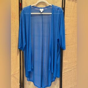 Blue Sheer Open Cardigan